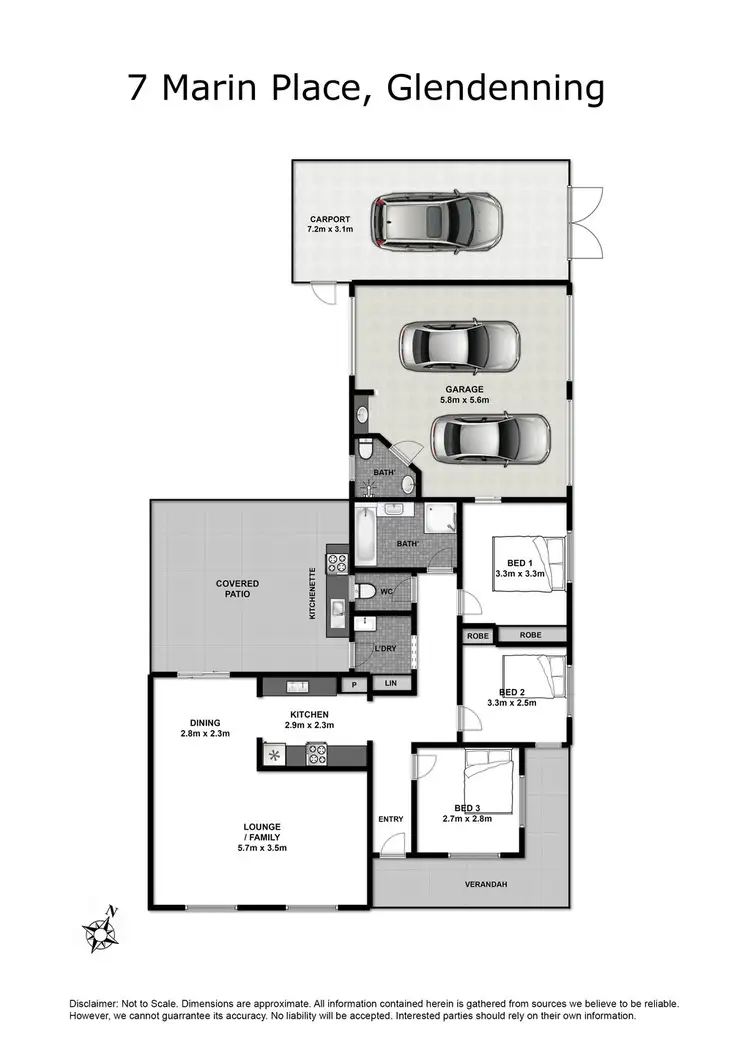 Floorplan of Homely house listing, 7 Marin Place, Glendenning NSW 2761