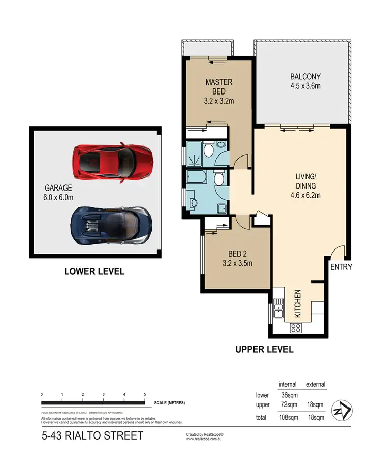 Floorplan of Homely unit listing, 5/43 Rialto Street, Coorparoo QLD 4151