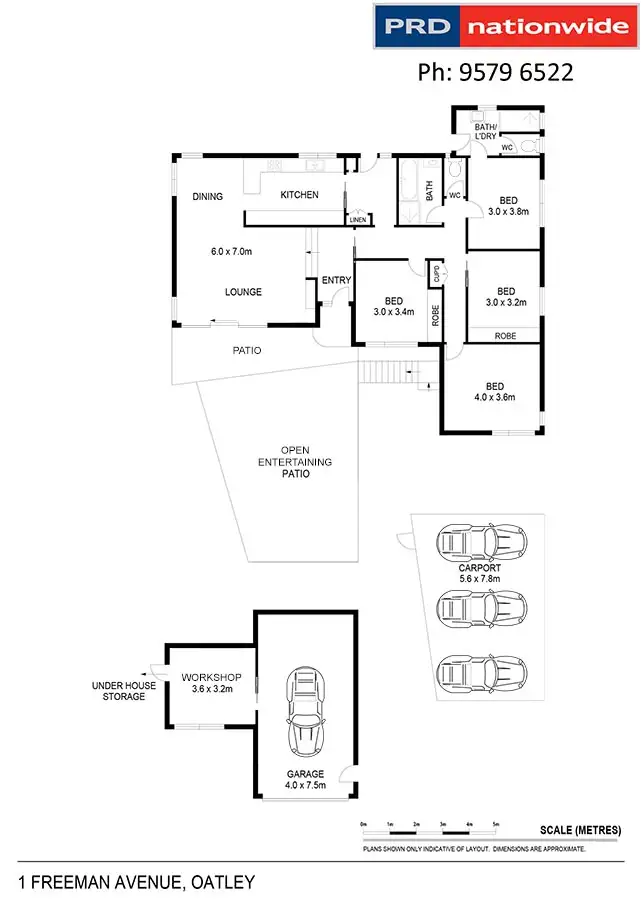 Floorplan of Homely house listing, 1 Freeman Avenue, Oatley NSW 2223