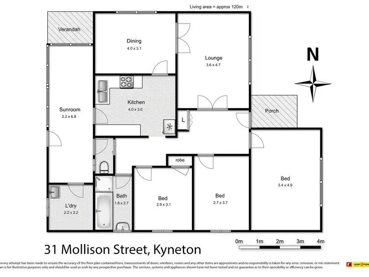 Floorplan of Homely house listing, 31 Mollison Street, Kyneton VIC 3444