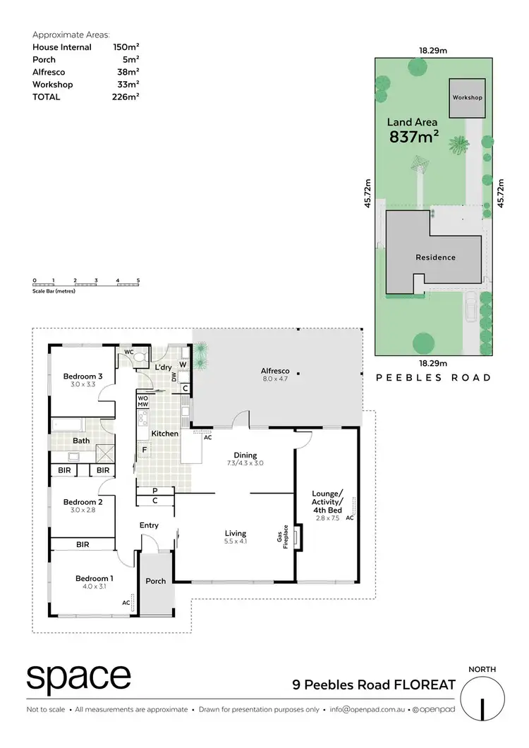 Floorplan of Homely house listing, 9 Peebles Road, Floreat WA 6014
