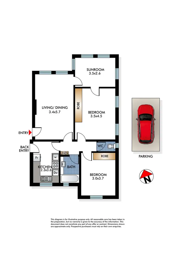 Floorplan of Homely apartment listing, 3/4 South Avenue, Double Bay NSW 2028