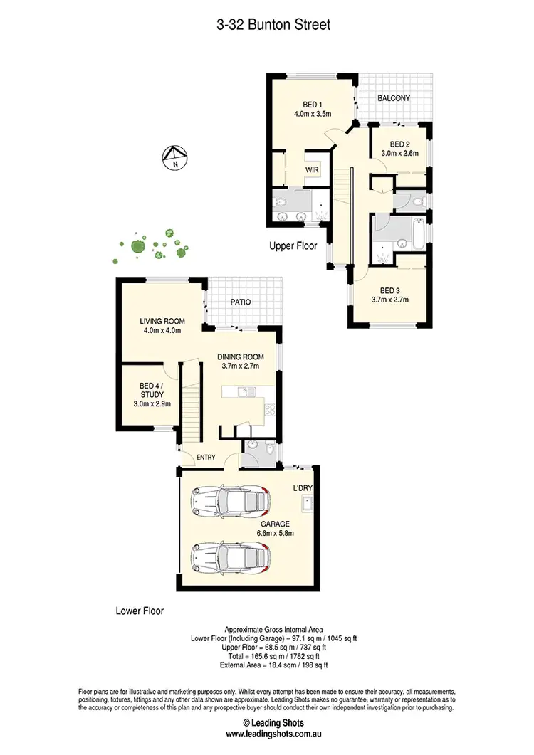 Floorplan of Homely townhouse listing, 3/32 Bunton Street, Scarborough QLD 4020