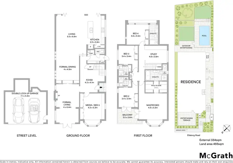 Floorplan of Homely house listing, 57 Ellalong Road, Cremorne NSW 2090