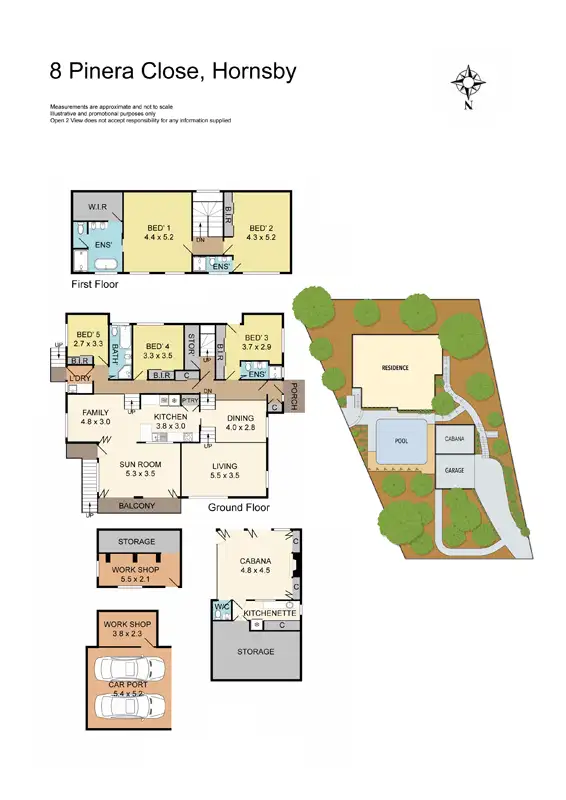 Floorplan of Homely house listing, 8 Pinera Close, Hornsby NSW 2077