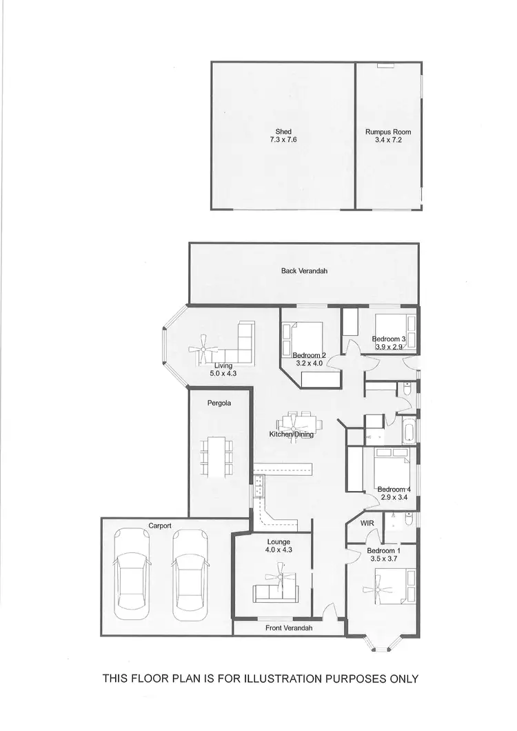 Floorplan of Homely house listing, 55 GRIEVE AVENUE, Naracoorte SA 5271