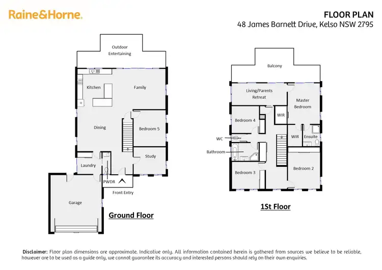 Floorplan of Homely house listing, 48 James Barnet Drive, Kelso NSW 2795