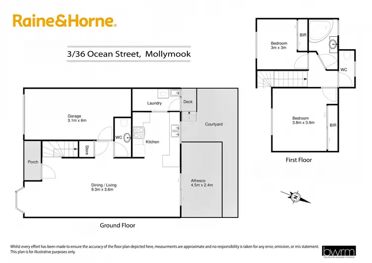 Floorplan of Homely townhouse listing, 3/36 Ocean Street, Mollymook NSW 2539