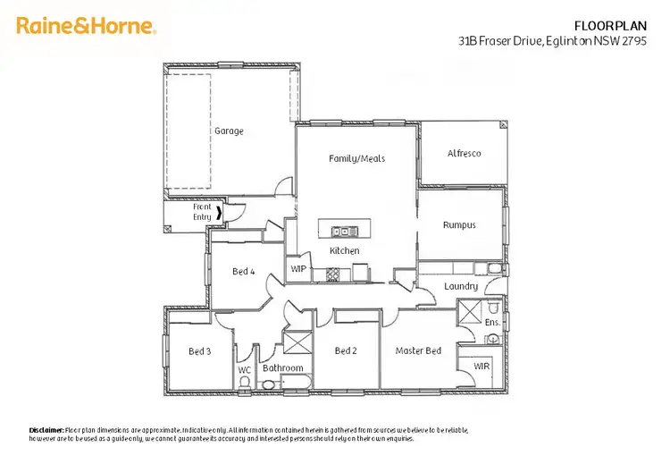 Floorplan of Homely house listing, 31b Fraser Drive, Eglinton NSW 2795