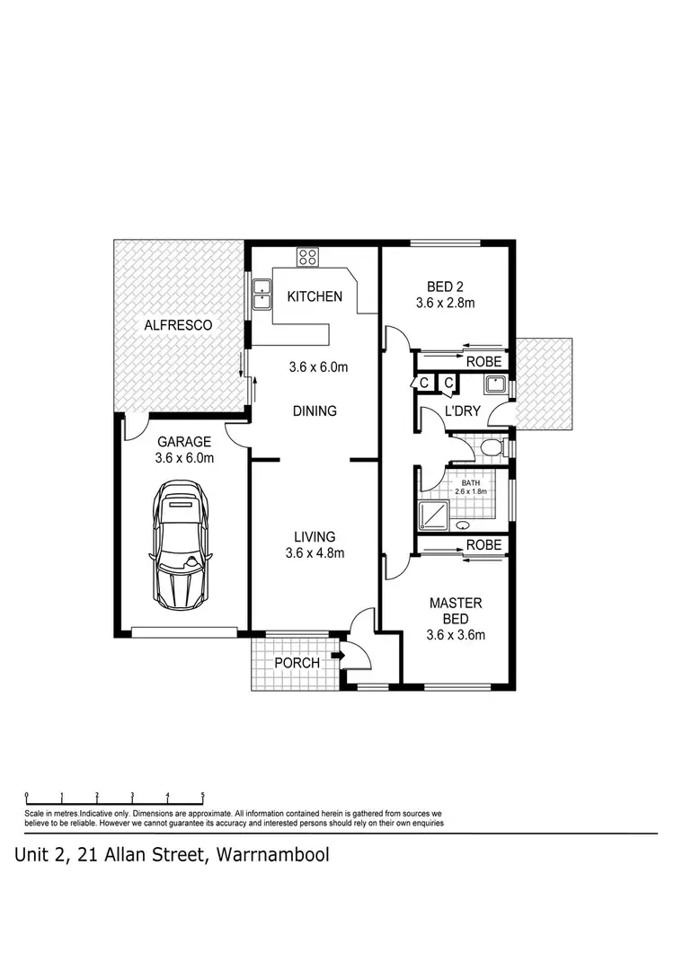 Floorplan of Homely unit listing, 2-21 ALLAN STREET, Warrnambool VIC 3280