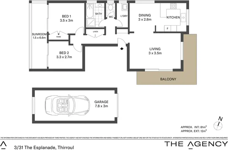 Floorplan of Homely apartment listing, 3/31 The Esplanade, Thirroul NSW 2515
