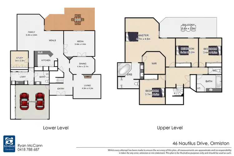 Floorplan of Homely house listing, 46 Nautilus Drive, Raby Bay QLD 4163