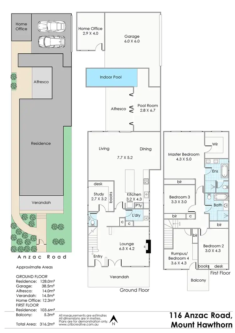Floorplan of Homely house listing, 116 Anzac Road, Mount Hawthorn WA 6016