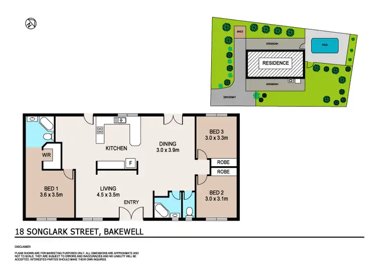 Floorplan of Homely house listing, 18 Songlark Street, Bakewell NT 832
