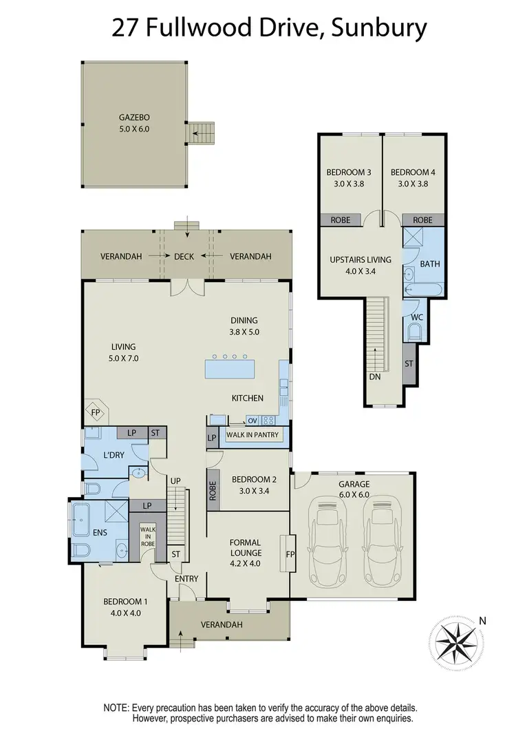 Floorplan of Homely house listing, 27 Fullwood Drive, Sunbury VIC 3429