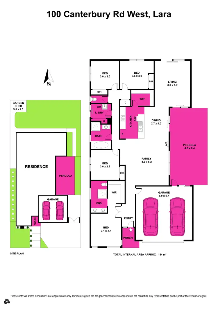 Floorplan of Homely house listing, 100 Canterbury Road West, Lara VIC 3212