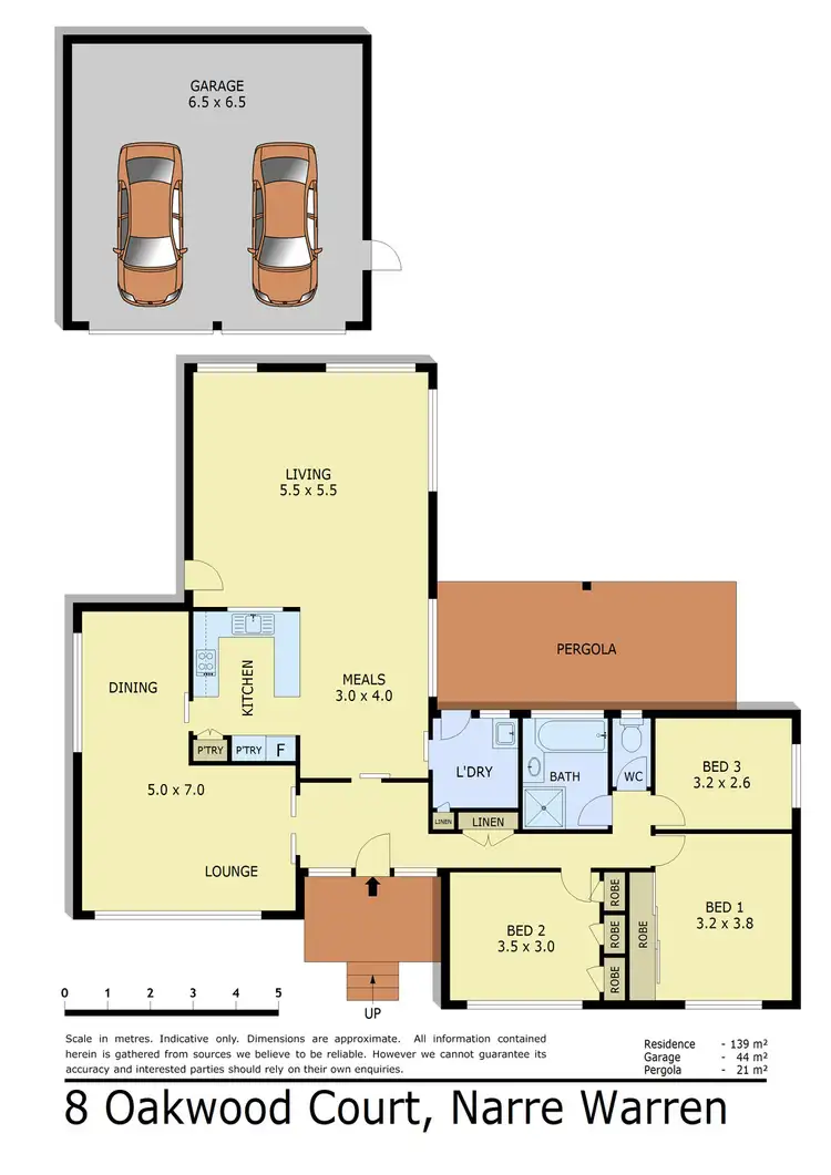 Floorplan of Homely house listing, 8 Oakwood Court, Narre Warren VIC 3805