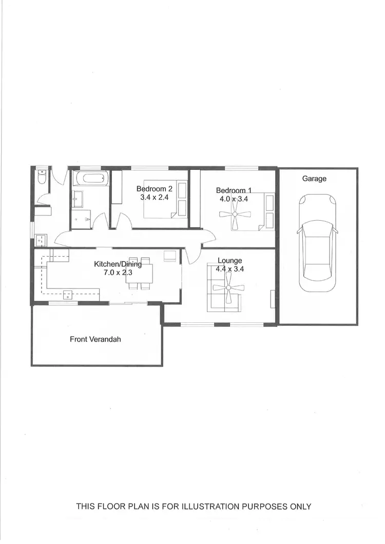 Floorplan of Homely house listing, 189 - 191 GORDON STREET, Naracoorte SA 5271