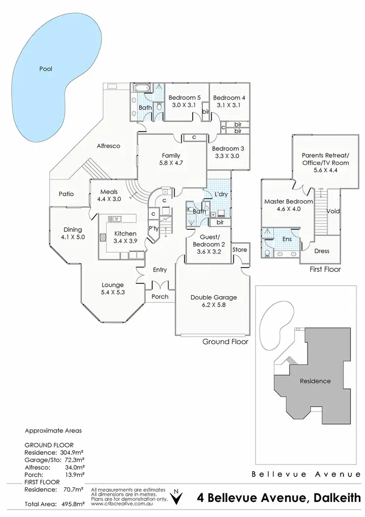 Floorplan of Homely house listing, 4 Bellevue Avenue, Dalkeith WA 6009