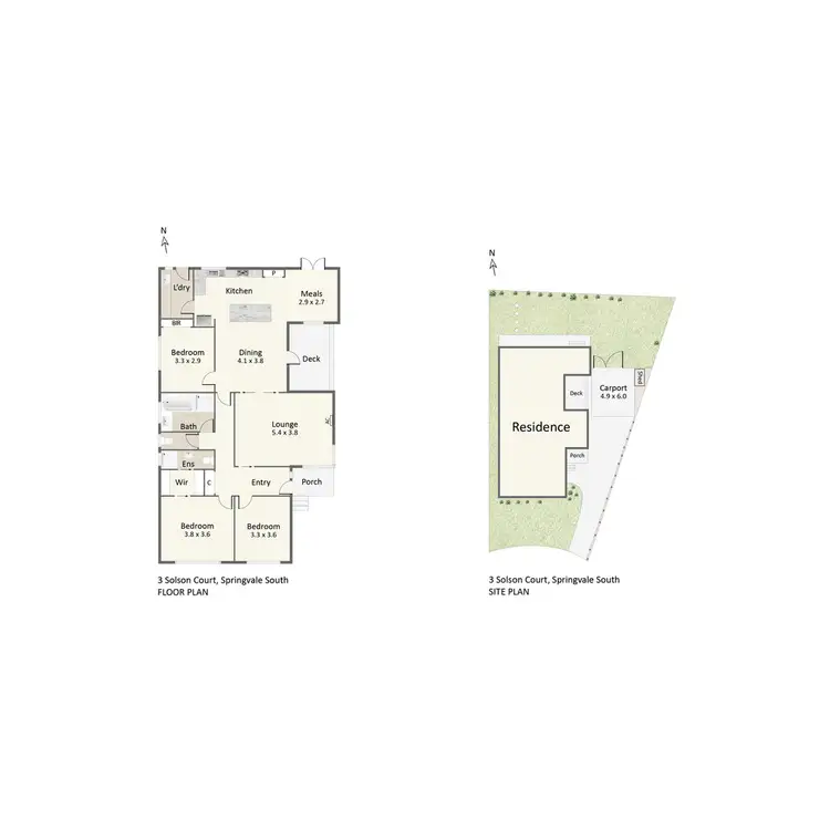 Floorplan of Homely house listing, 3 Solson Court, Springvale South VIC 3172