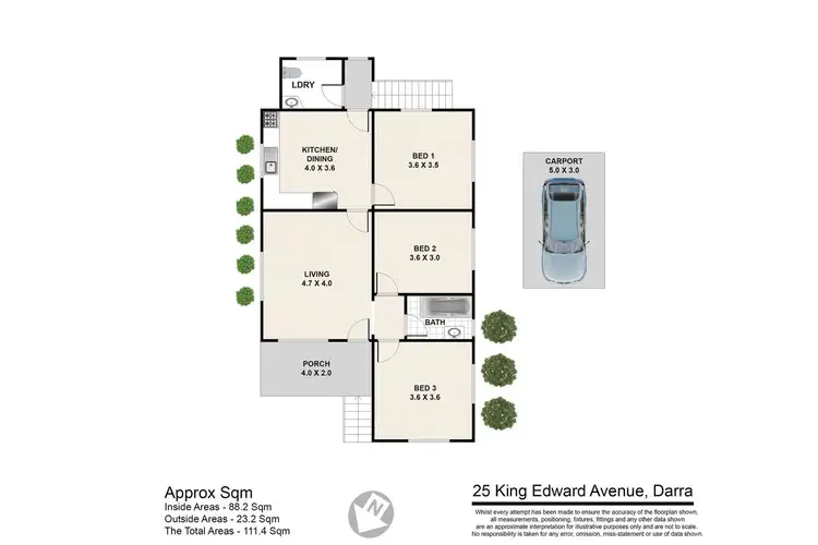 Floorplan of Homely house listing, 25 King Edward Avenue, Darra QLD 4076