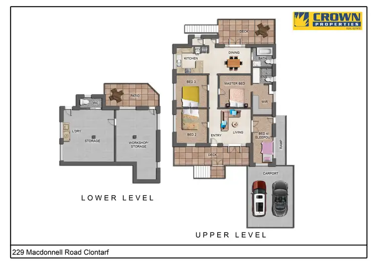 Floorplan of Homely house listing, 229 MacDonnell Rd, Clontarf QLD 4019