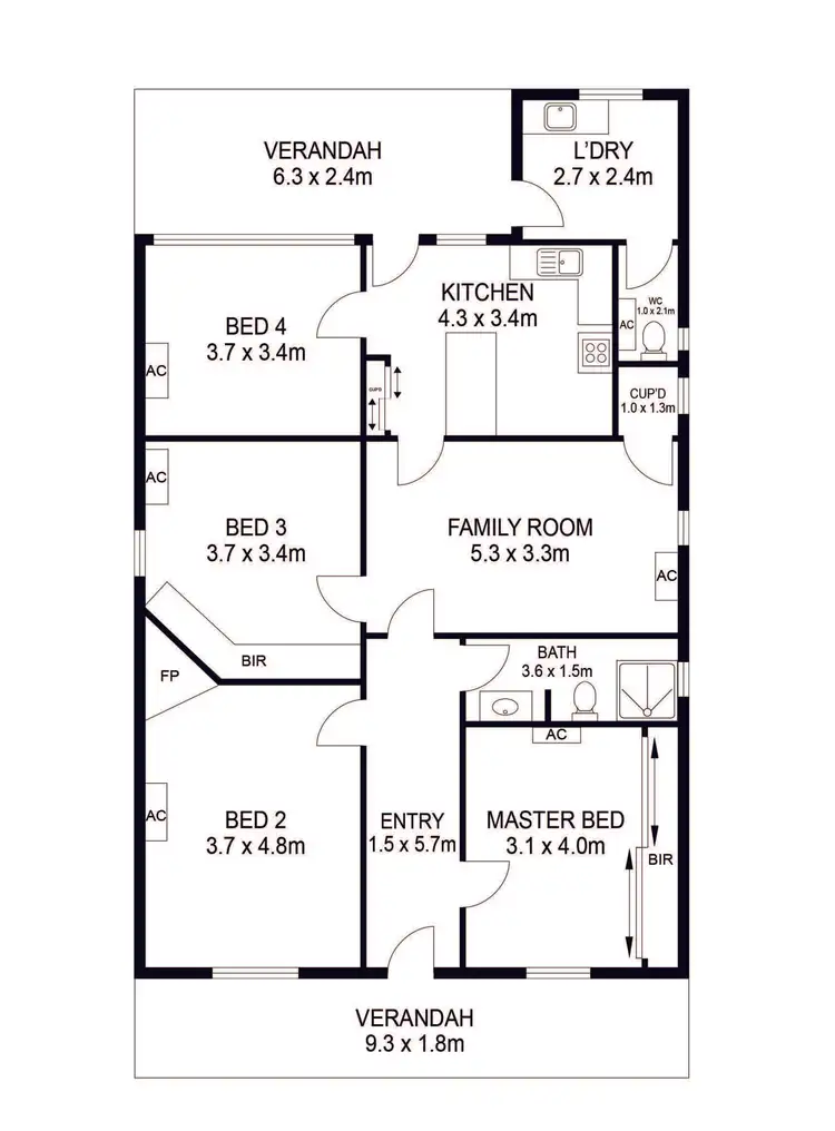 Floorplan of Homely house listing, 202 Sir Donald Bradman Drive, Cowandilla SA 5033