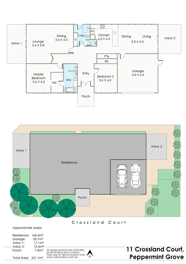 Floorplan of Homely house listing, 11 Crossland Court, Peppermint Grove WA 6011