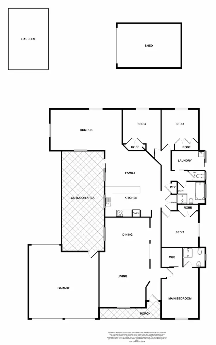 Floorplan of Homely house listing, 7 Holliday Close, Rutherford NSW 2320
