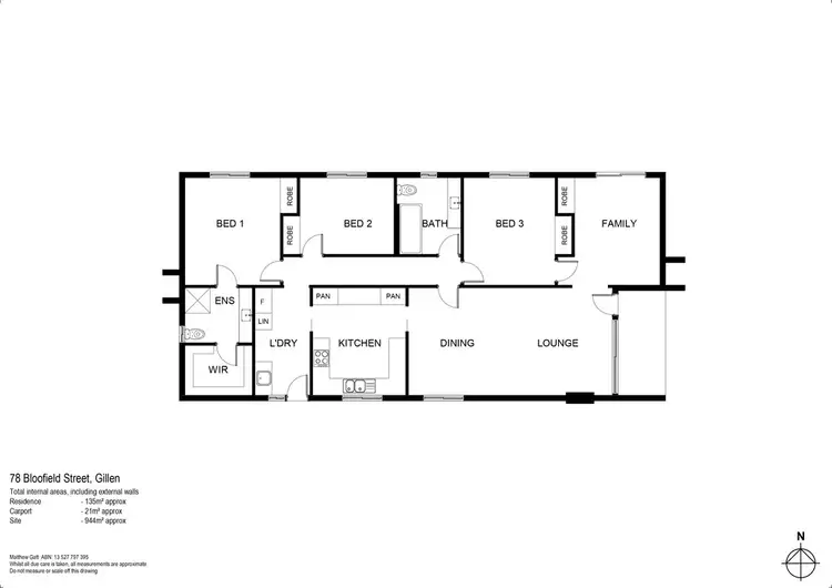 Floorplan of Homely house listing, 78 Bloomfield Street, Gillen NT 870