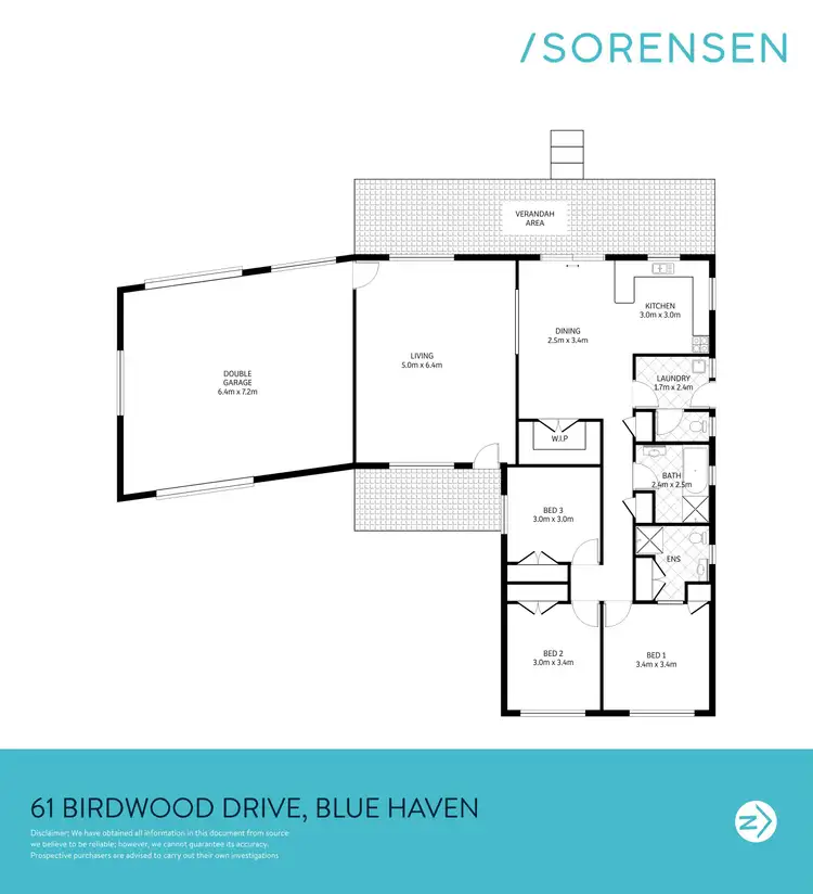 Floorplan of Homely house listing, 61 Birdwood Drive, Blue Haven NSW 2262
