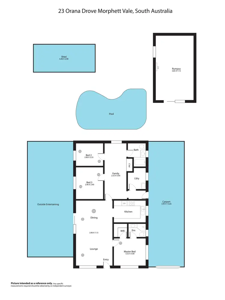 Floorplan of Homely house listing, 23 Orana Drive, Morphett Vale SA 5162