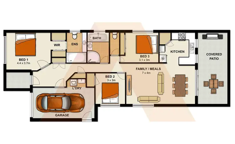 Floorplan of Homely house listing, 15 Carnarvon Crescent, Waterford QLD 4133