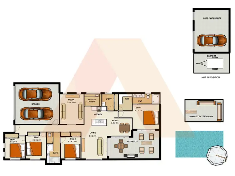 Floorplan of Homely house listing, 288-292 Peppertree Drive, Jimboomba QLD 4280