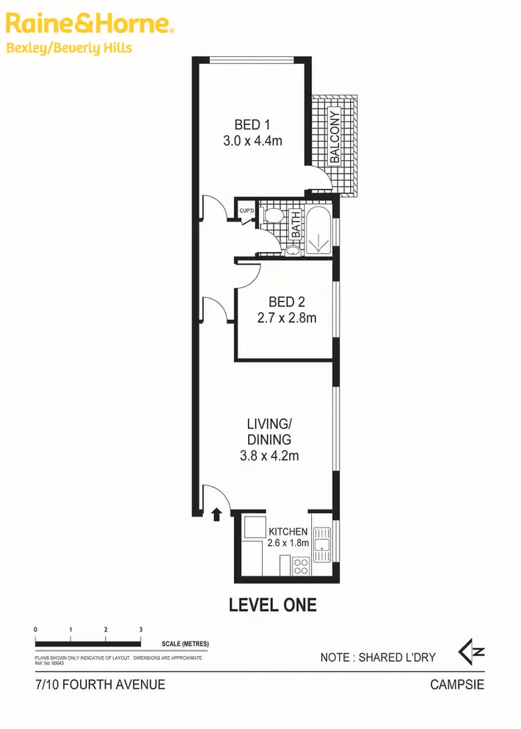Floorplan of Homely unit listing, 7/10 Fourth Avenue, Campsie NSW 2194