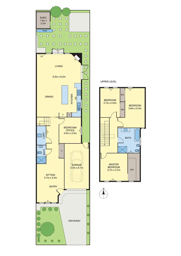 Floorplan of Homely townhouse listing, 30 Severn Street, Newport VIC 3015