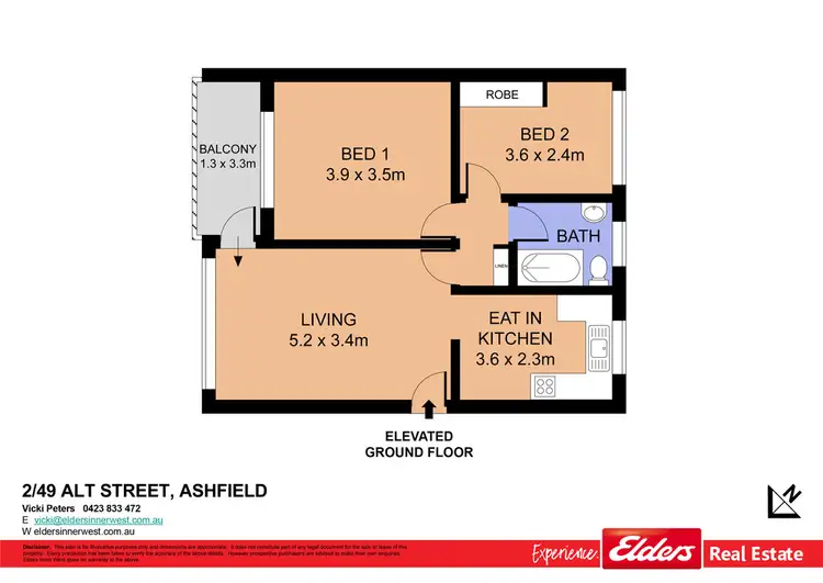 Floorplan of Homely unit listing, 2/49 Alt Street, Ashfield NSW 2131