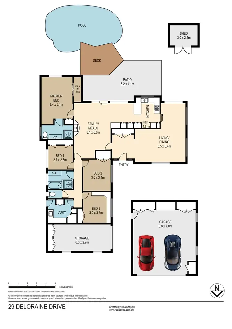 Floorplan of Homely house listing, 29 Deloraine Drive, Springwood QLD 4127