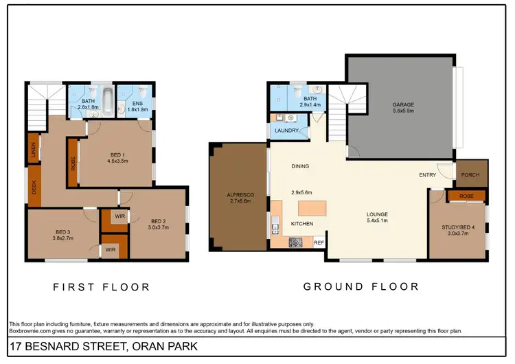 Floorplan of Homely house listing, 17 Besnard Street, Oran Park NSW 2570