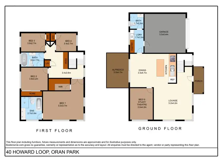 Floorplan of Homely house listing, 40 Howard Loop, Oran Park NSW 2570