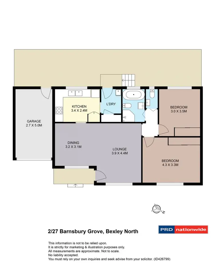 Floorplan of Homely villa listing, 2/27 Barnsbury Grove, Bexley North NSW 2207