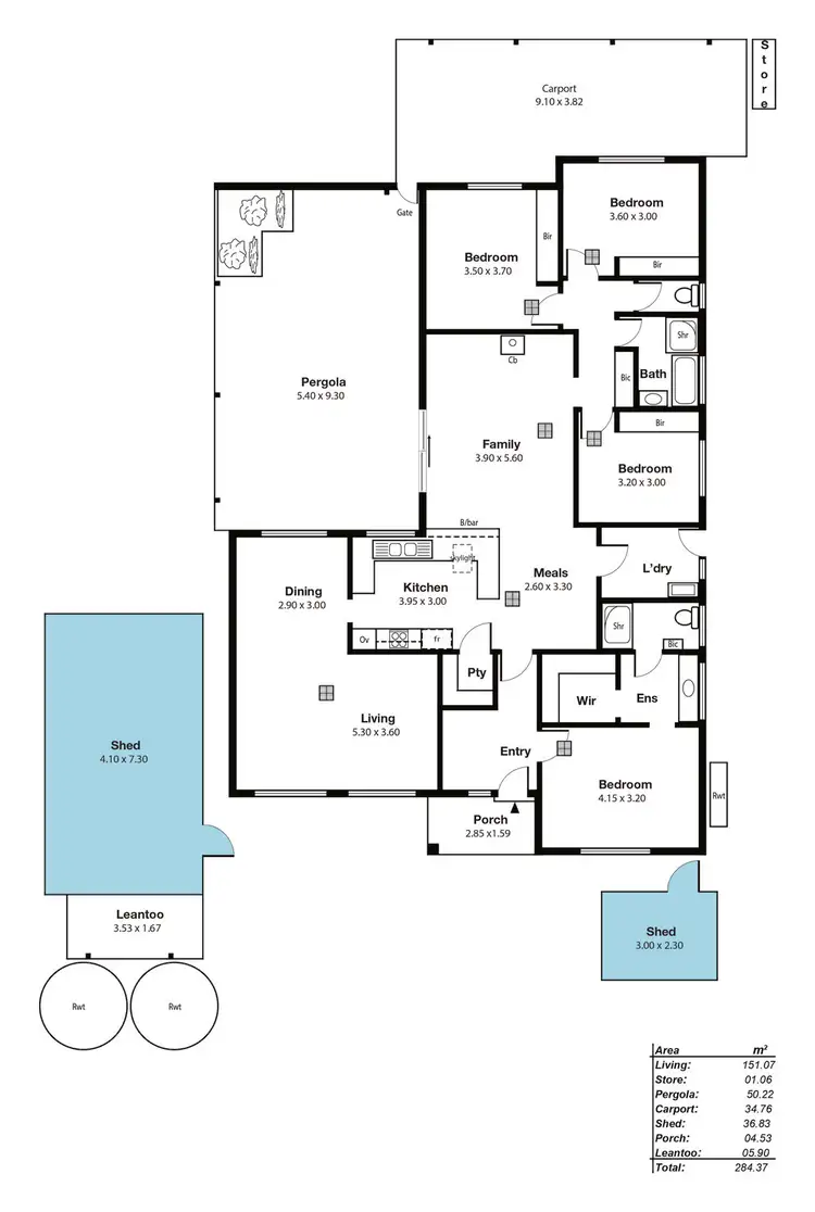 Floorplan of Homely house listing, 10 Leabrook Place, Morphett Vale SA 5162
