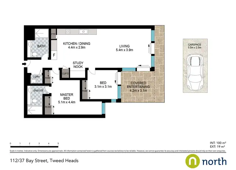 Floorplan of Homely unit listing, 112 / 37 Bay Street, Tweed Heads NSW 2485