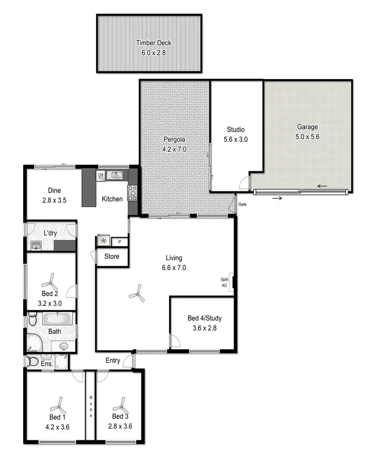 Floorplan of Homely house listing, 22 Lerunna Avenue, Hallett Cove SA 5158