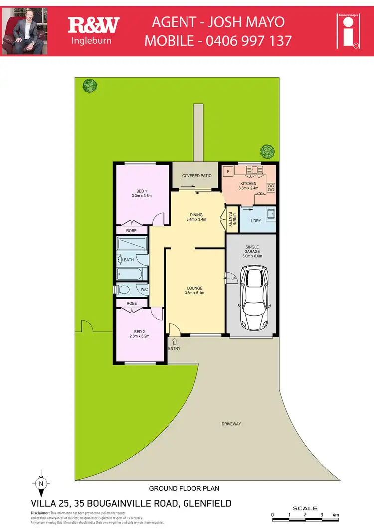 Floorplan of Homely villa listing, 25/35 Bougainville Road, Glenfield NSW 2167