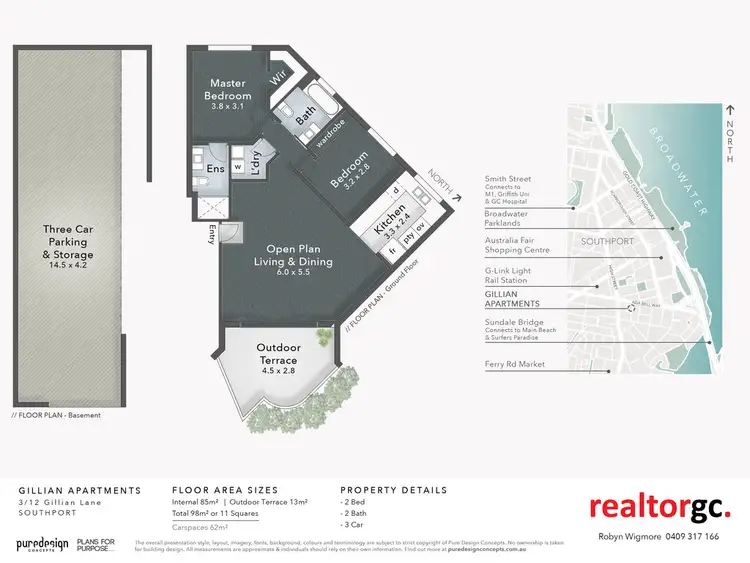 Floorplan of Homely apartment listing, 3/12 Gillian Lane, Southport QLD 4215