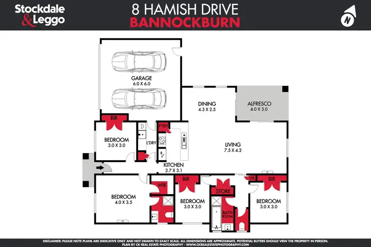 Floorplan of Homely house listing, 8 Hamish Drive, Bannockburn VIC 3331