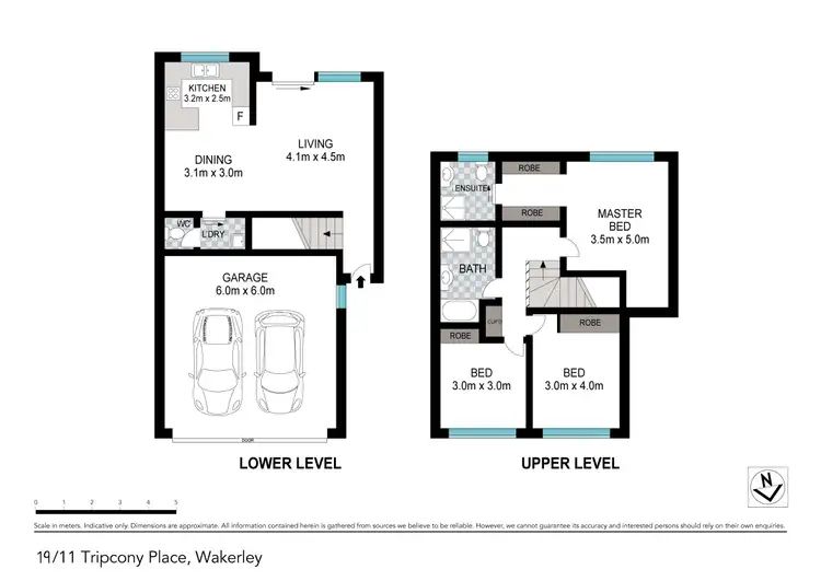 Floorplan of Homely townhouse listing, 19/11 TRIPCONY PLACE, Wakerley QLD 4154