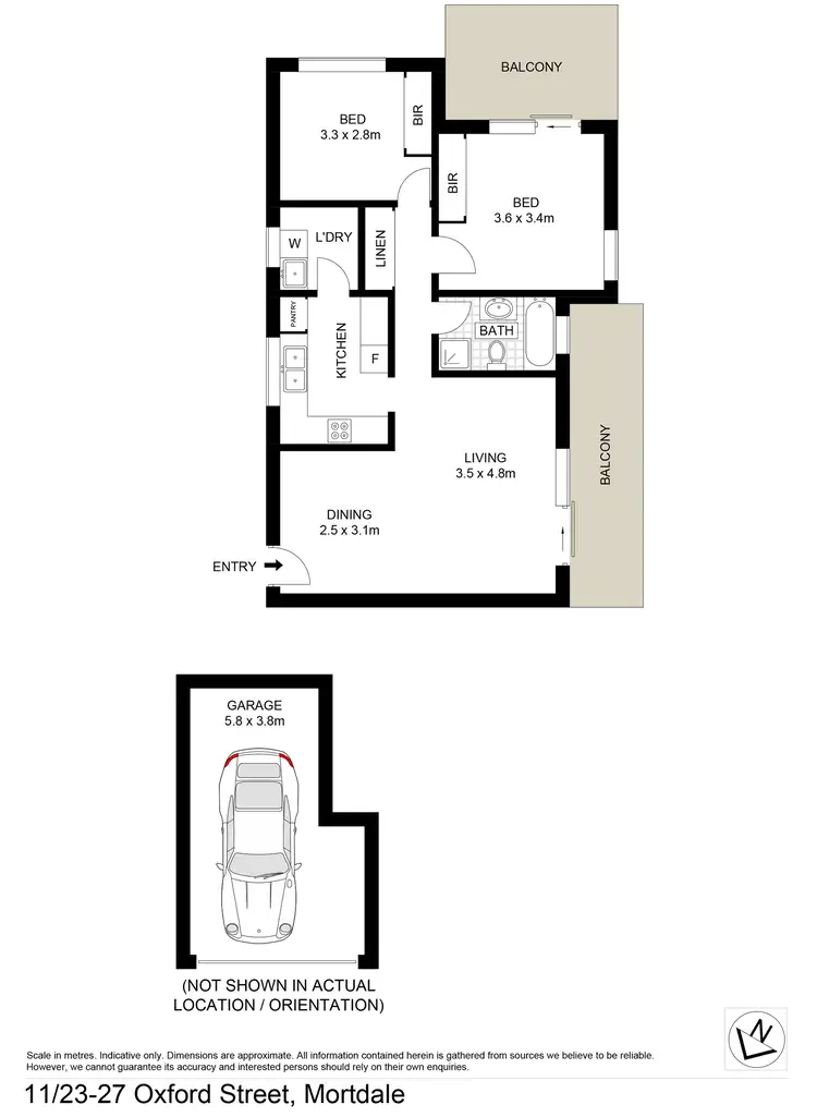 Floorplan of Homely unit listing, 11/23-27 Oxford Street, Mortdale NSW 2223