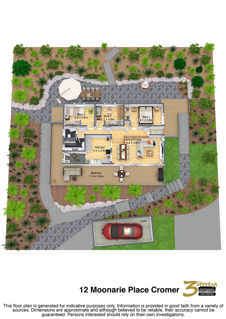 Floorplan of Homely house listing, 12 Moonarie Place, Cromer NSW 2099